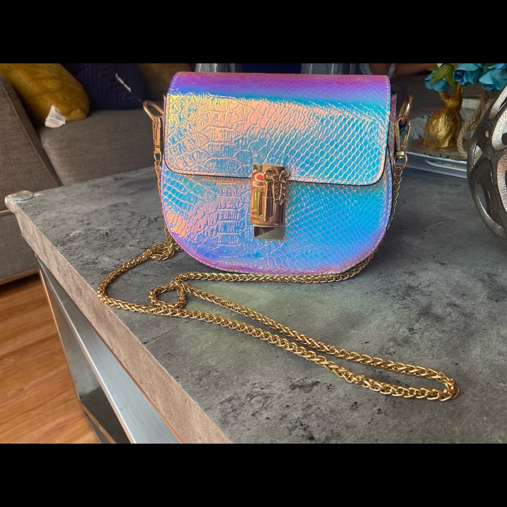 Unicorn colored mini crossbody purse